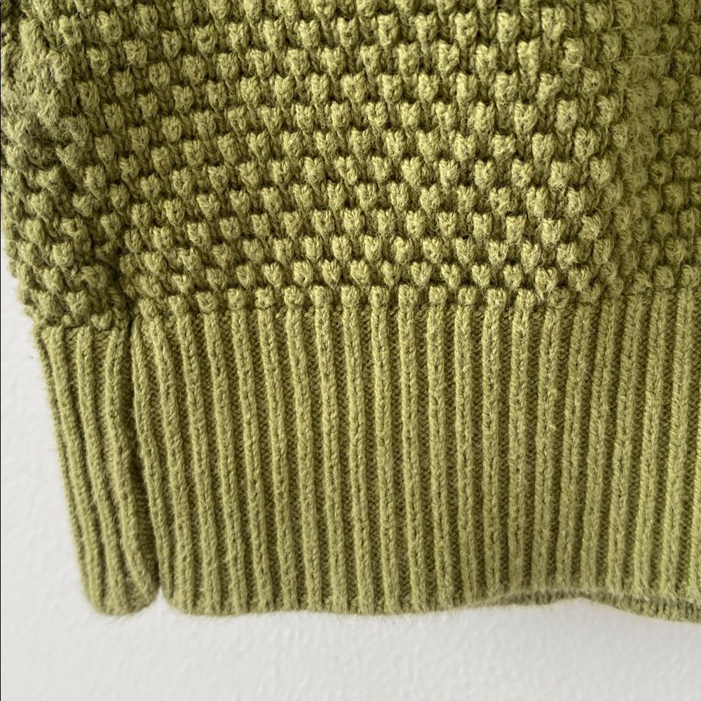 Free People FP Beach Olive Cotton Knit Sweater Dress Sz S Relaxed Fit Vacation - Picture 10 of 12